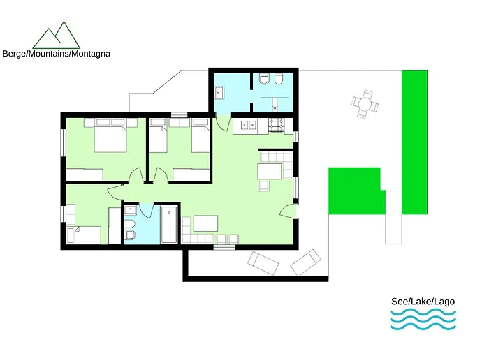 公寓 Bellavista I Garten Mit Pool 科利科