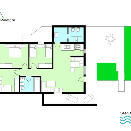 Daire Bellavista I Garten Mit Pool Colico